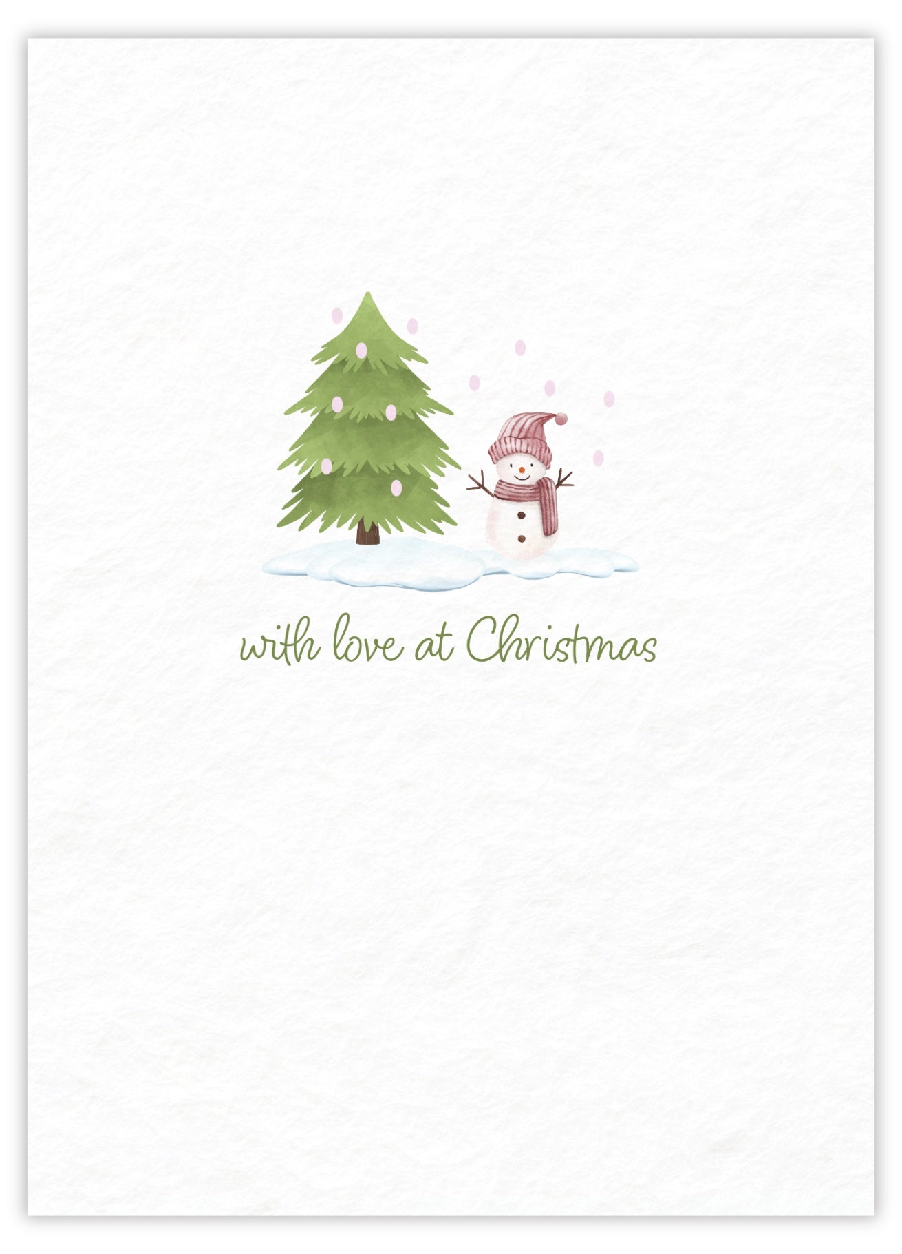 With love at Christmas (Snowman)