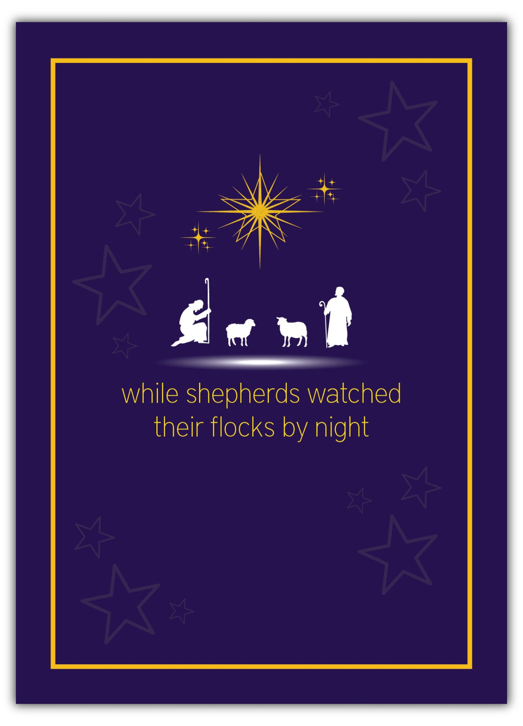 While shepherds watched