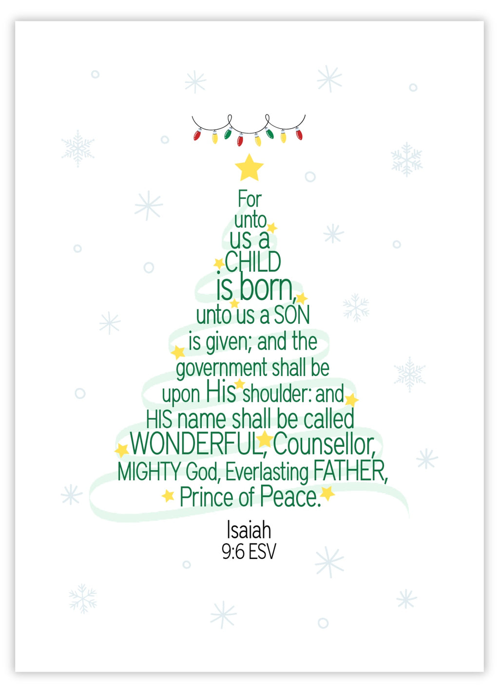 For unto us a child (Green)