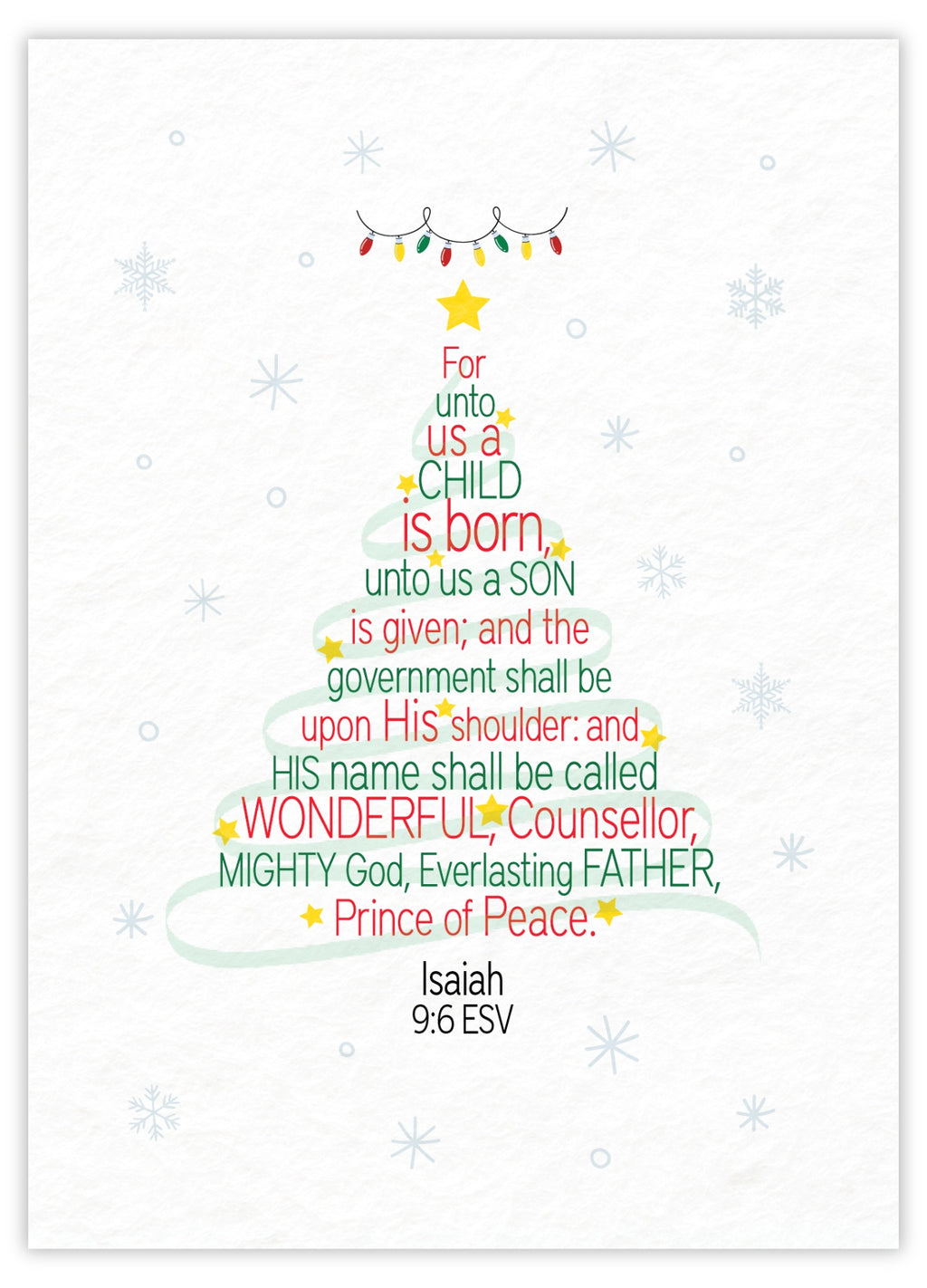 For unto us a child (Red)