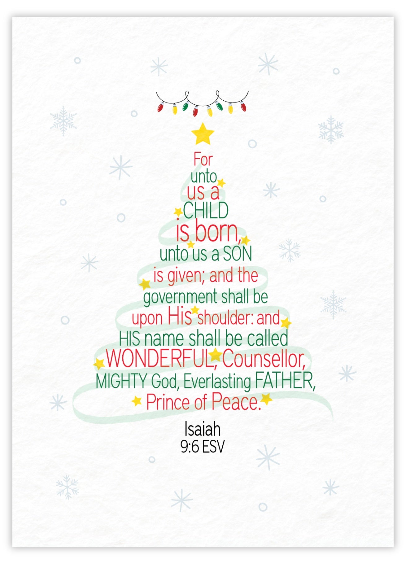 For unto us a child (Red)