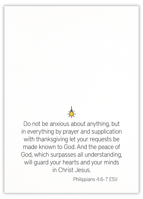 Do not be anxious, God goes before you