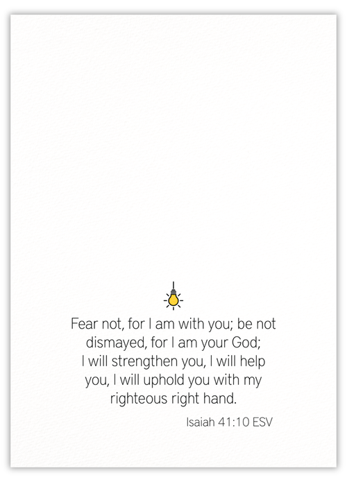 Do not be afraid, God is with you