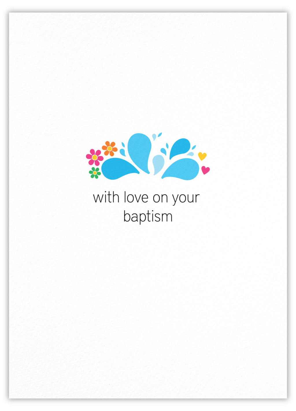 With love on your baptism (flowers)