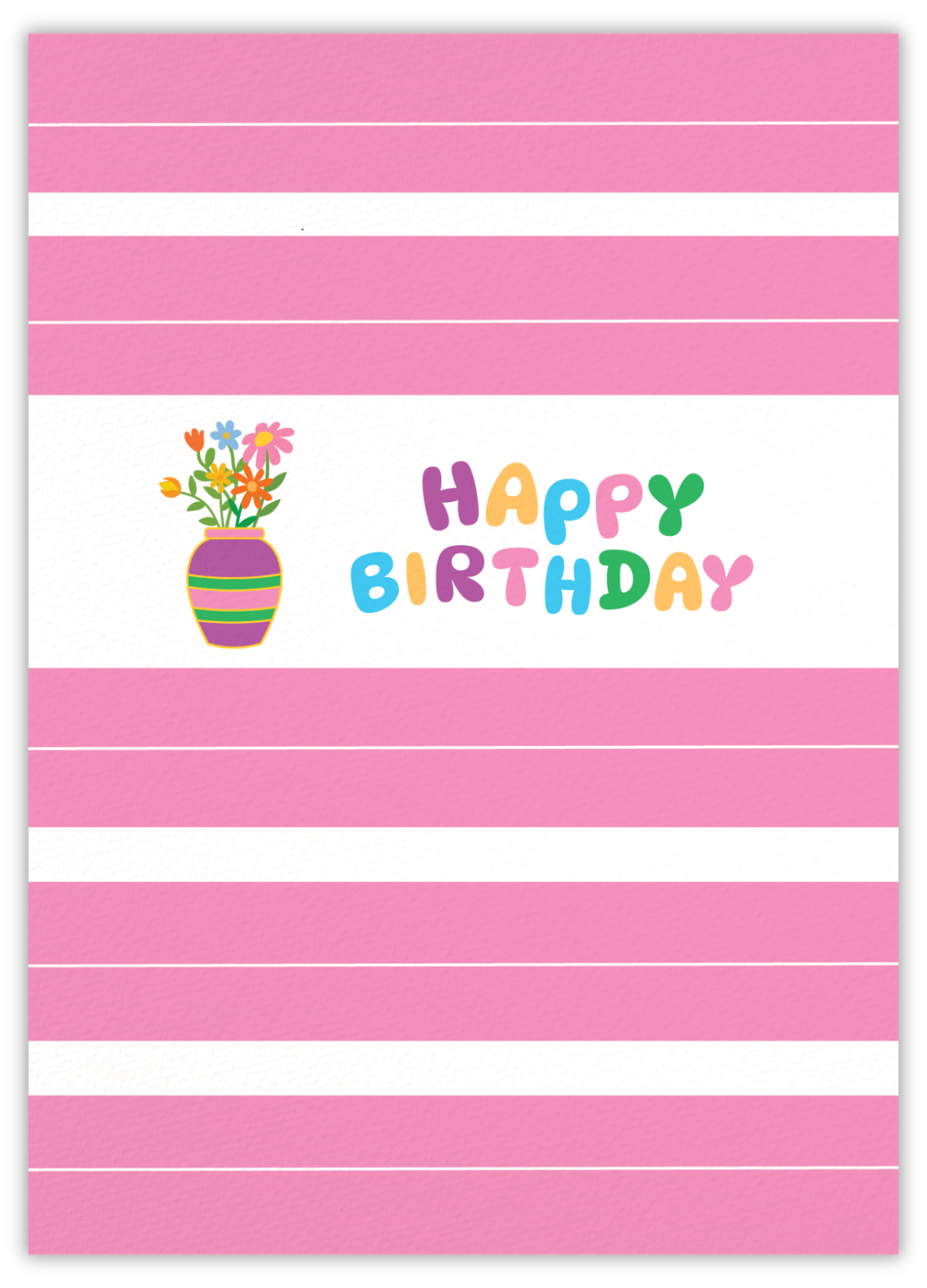 Happy birthday (vase)