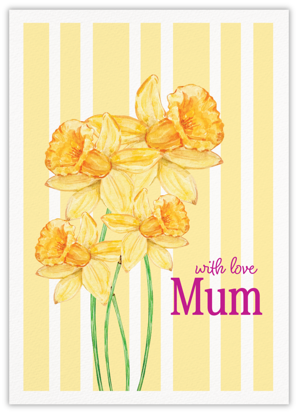 With love mum (daffodil)