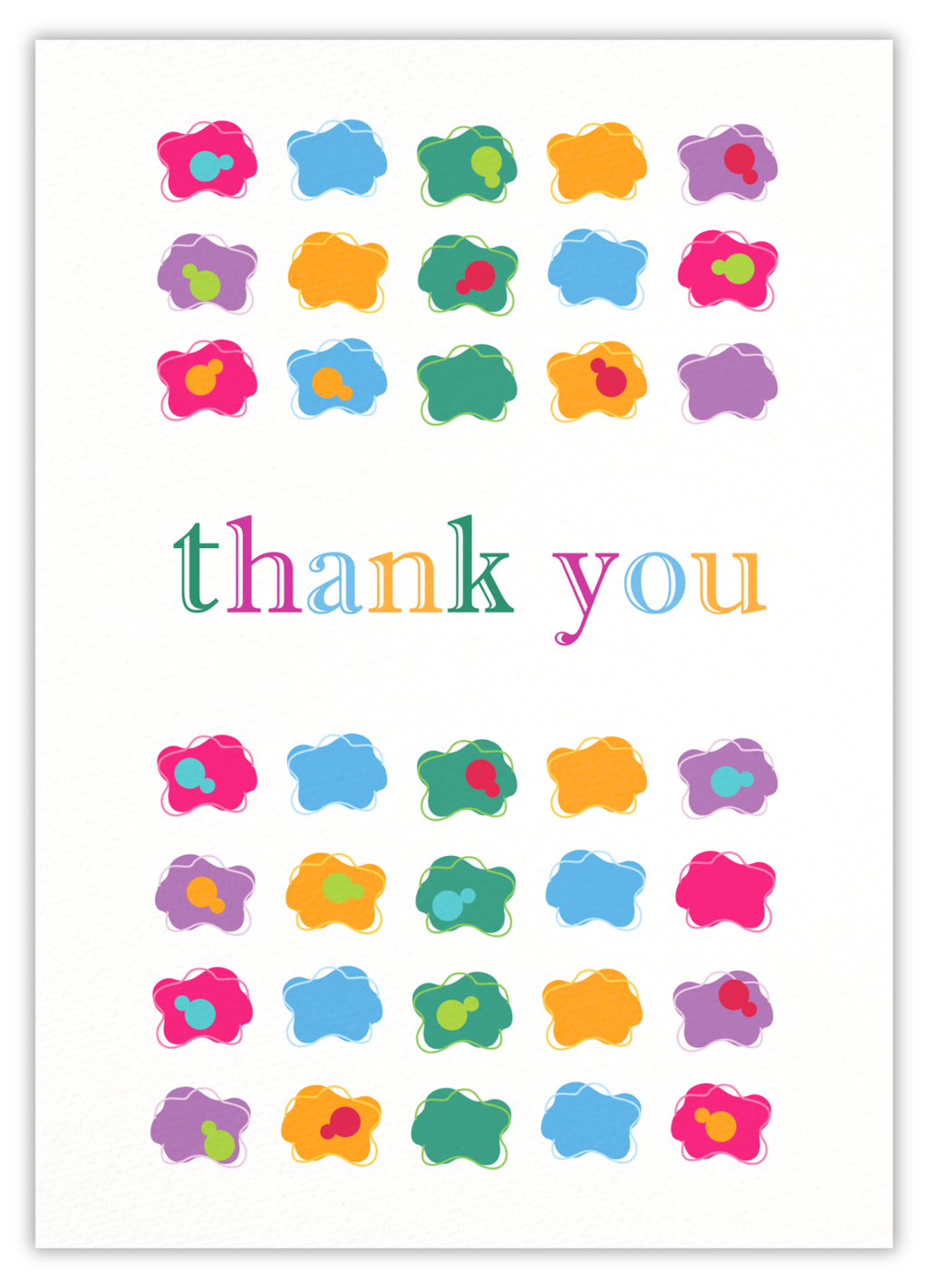 Thank you (colour splashes)