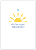 Dedication Day (sun, blue heart)