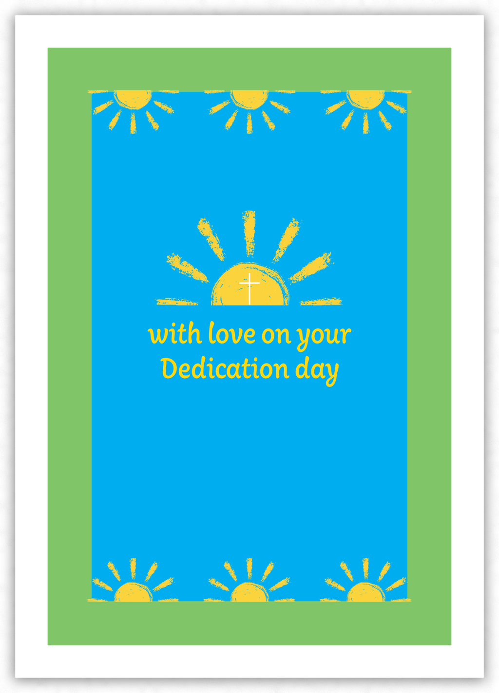 Dedication Day (blue & green)