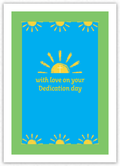 Dedication Day (blue & green)
