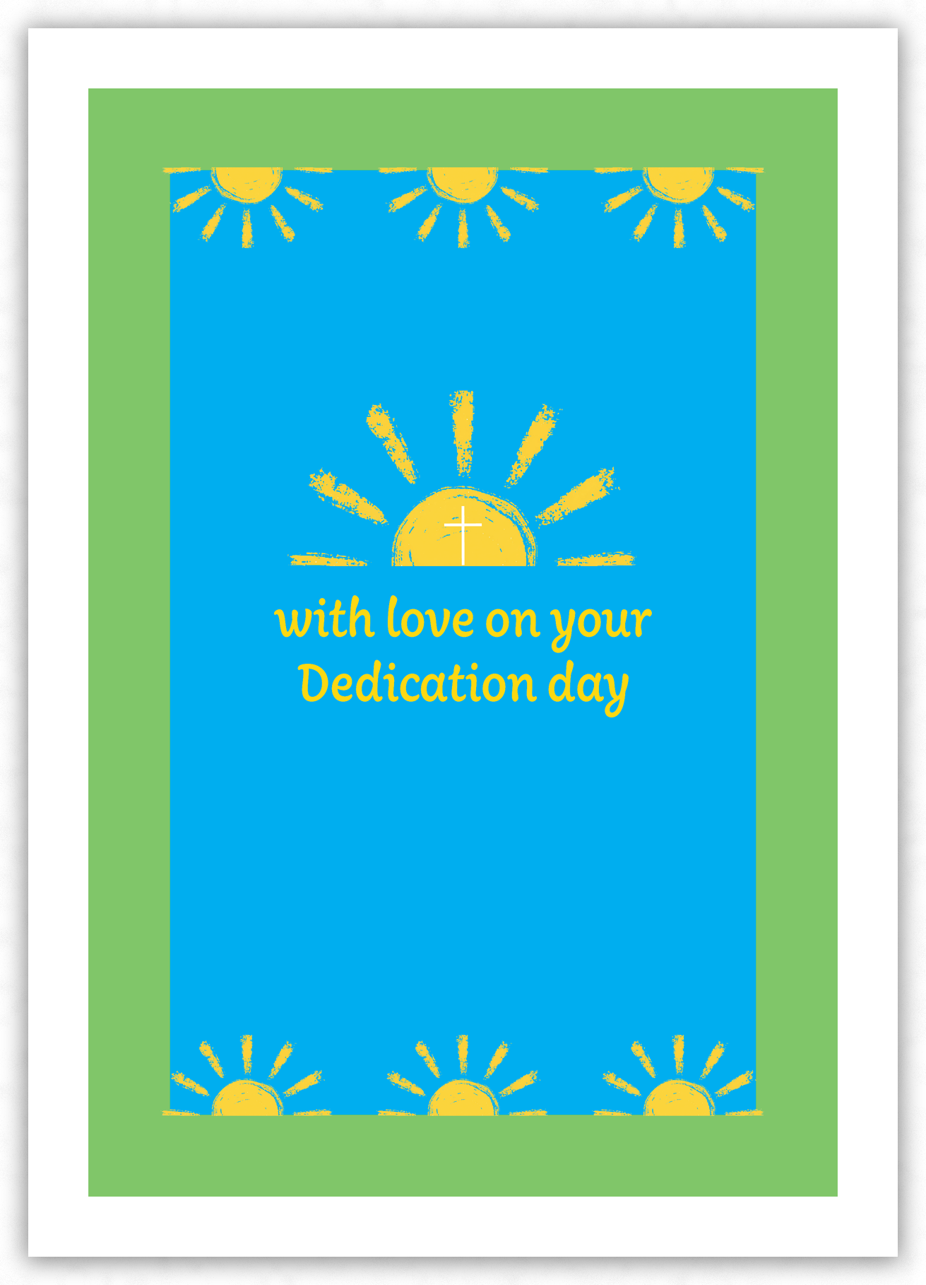 Dedication Day (blue & green)