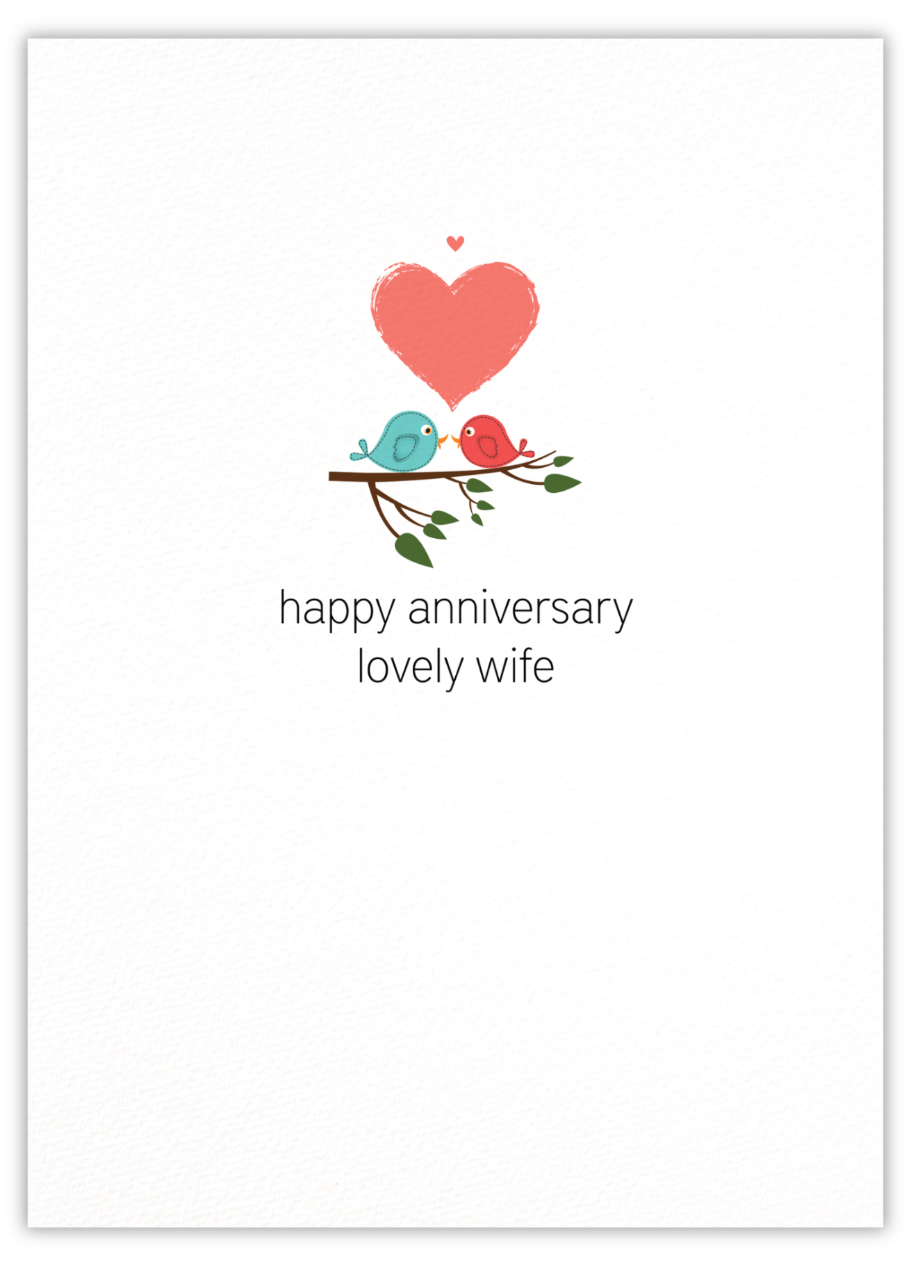 Happy anniversary wife (birds)