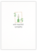 Heartfelt sympathy (green flowers)