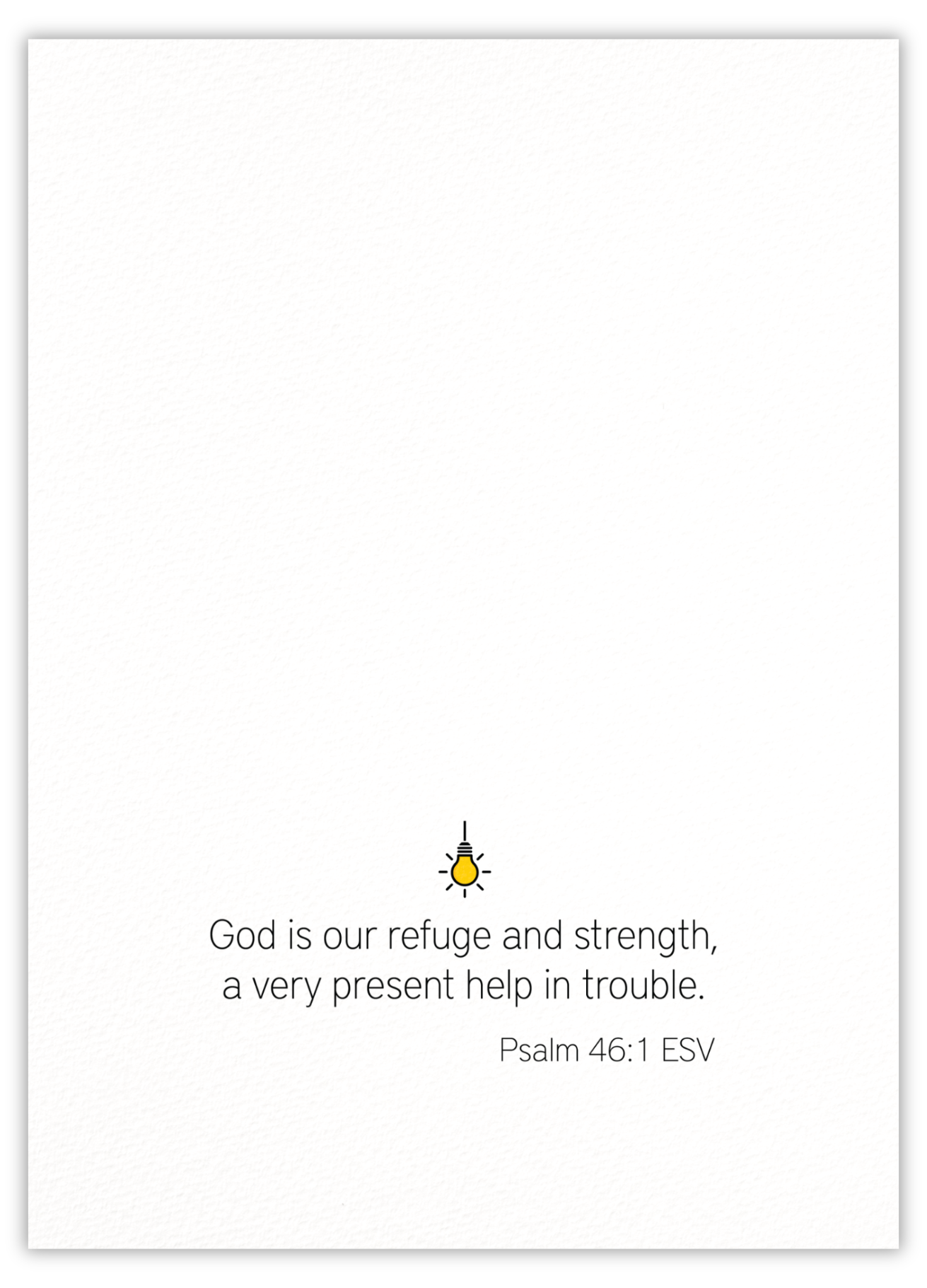 In the storms a wee prayer brings light