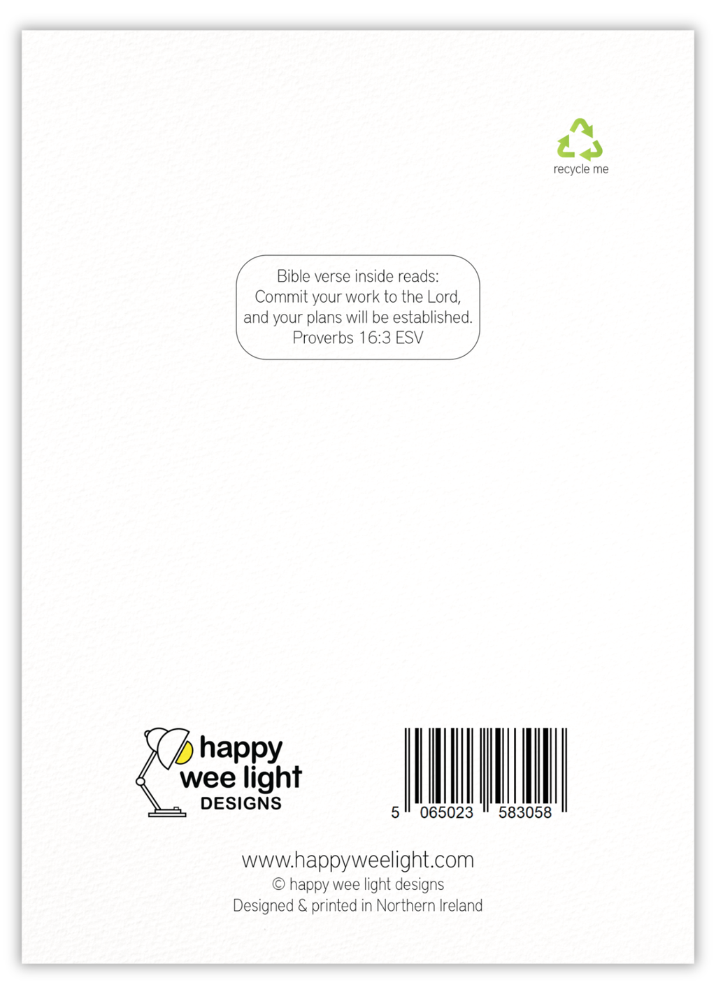 Just a wee card to say sorry you’re leaving