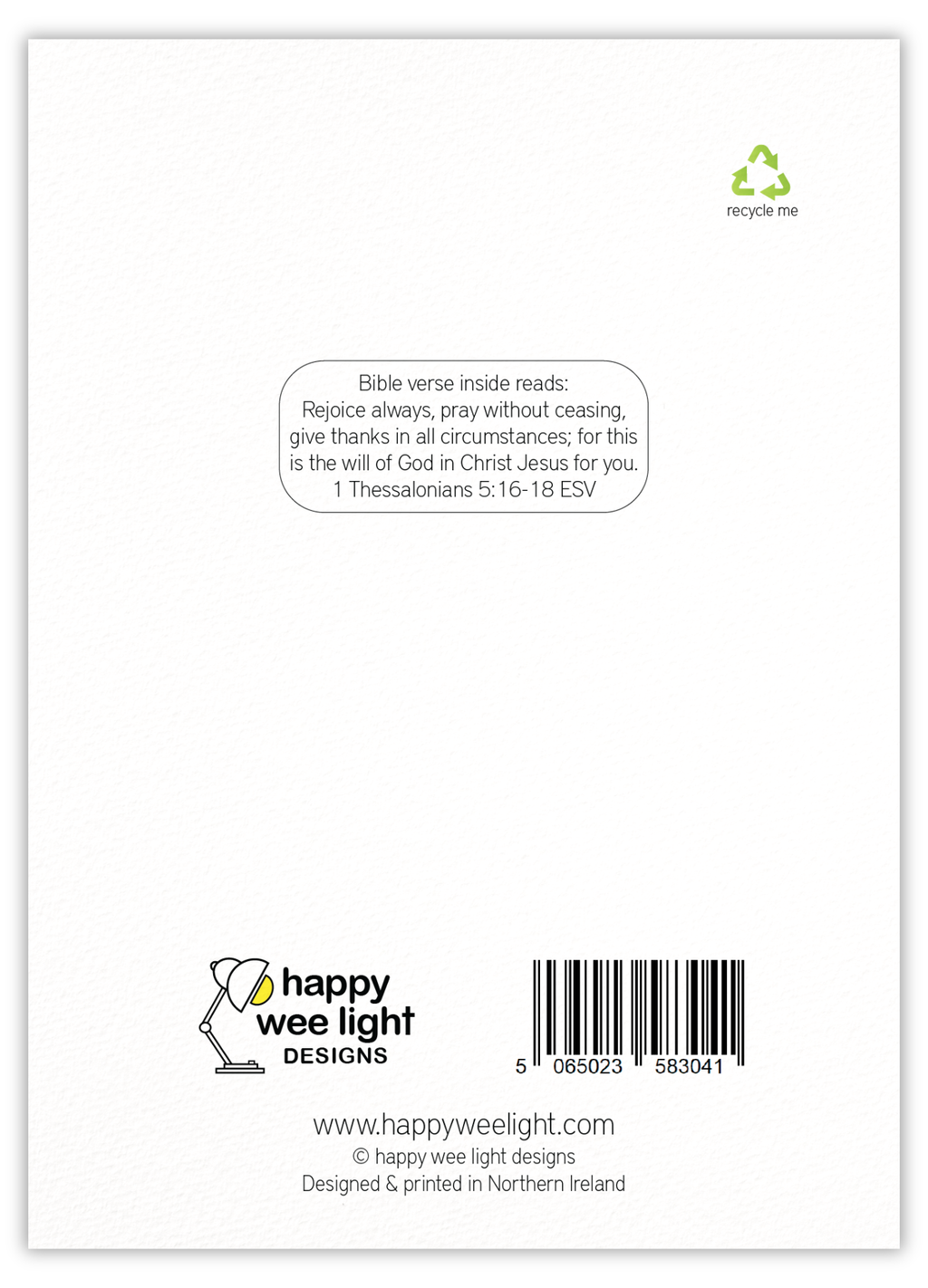 Just a wee card to say thank you