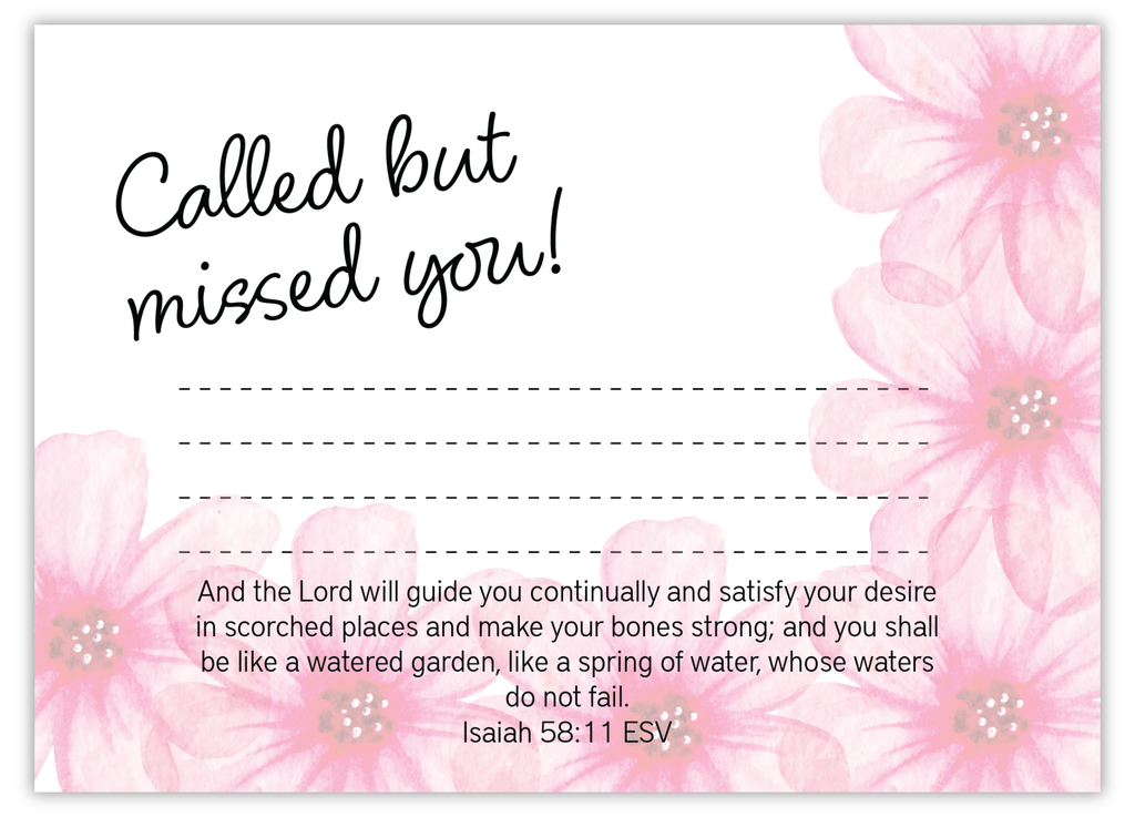 Called but missed you - Flowers (x10)