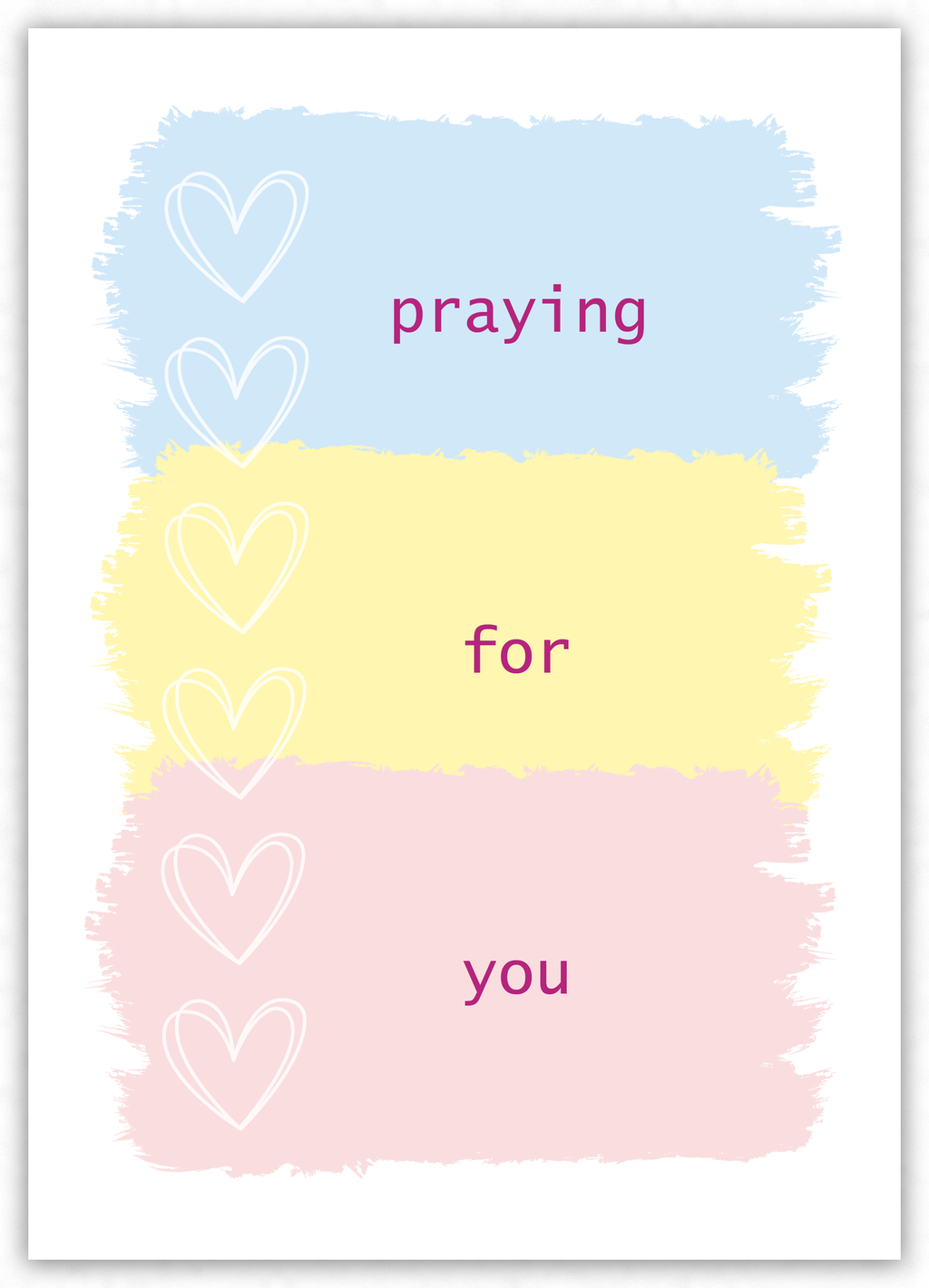 Praying for you (pink)