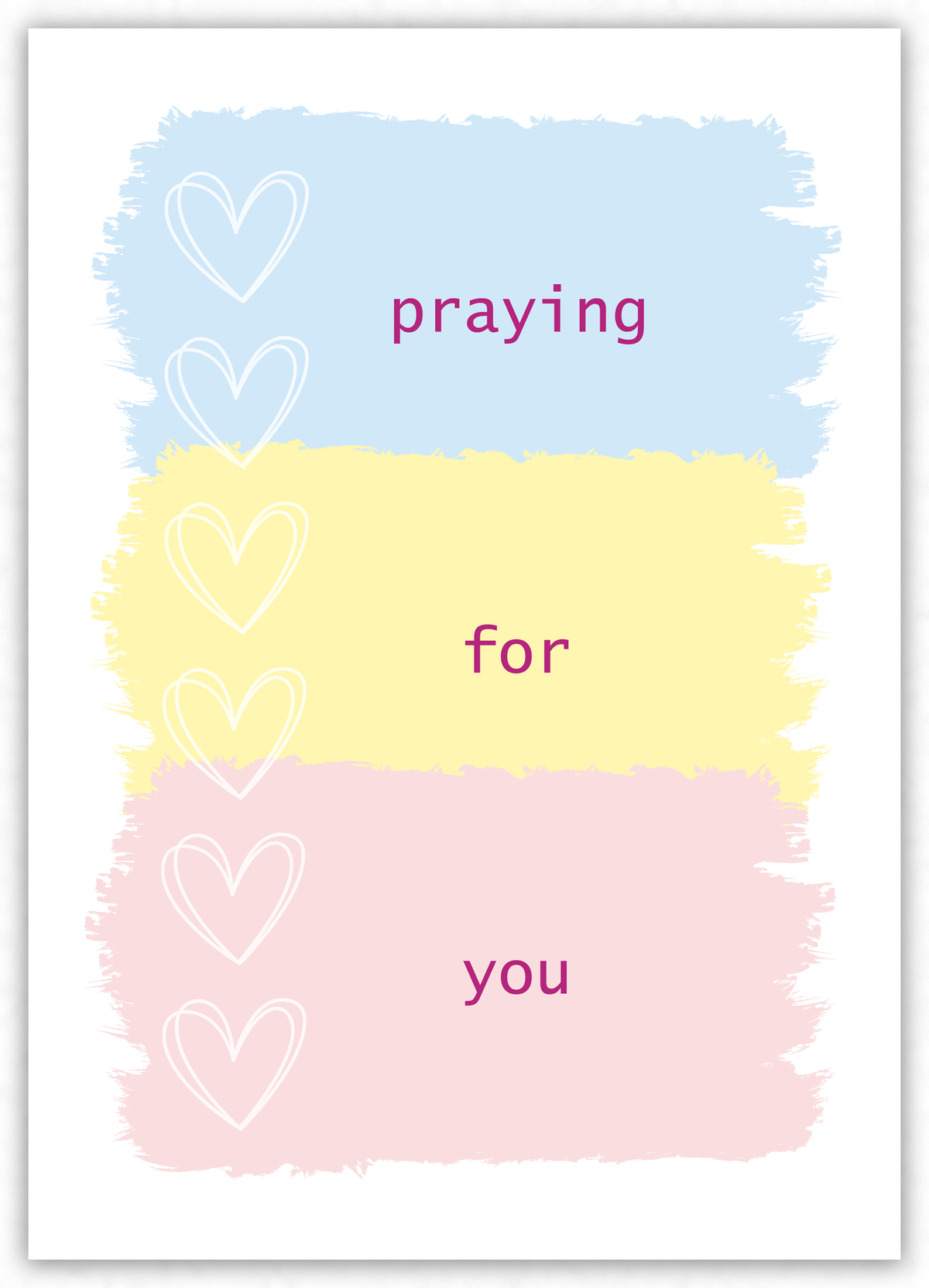 Praying for you (pink)