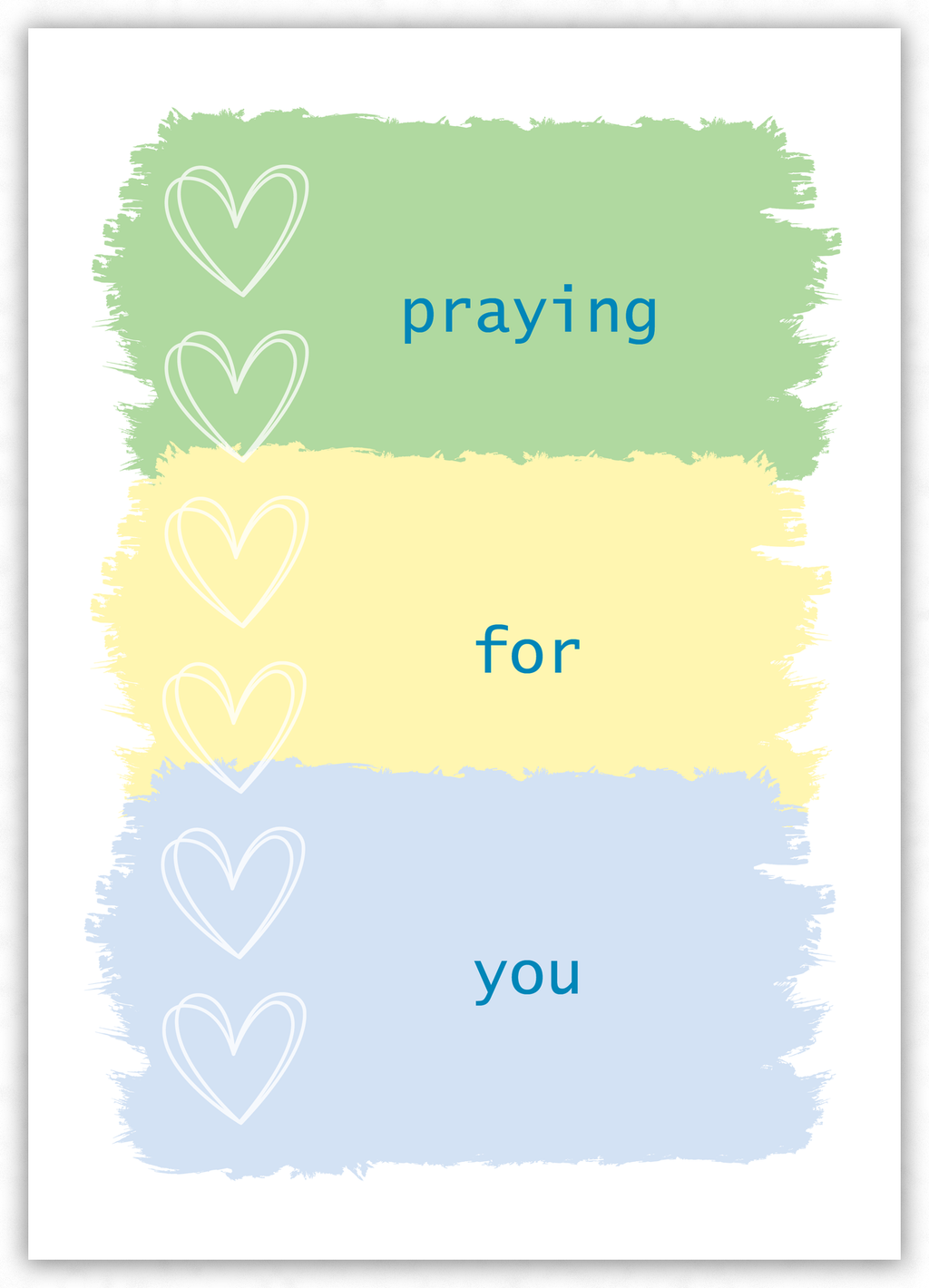 Praying for you (blue)