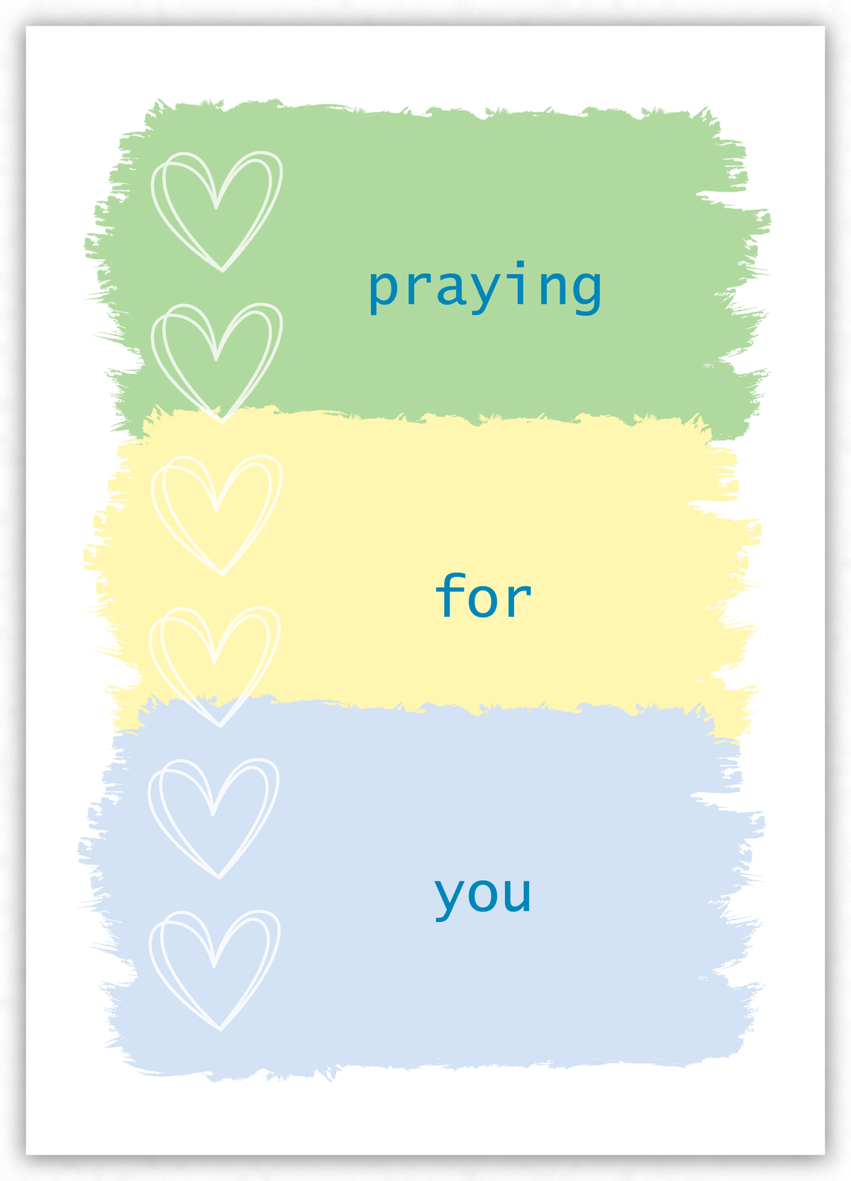 Praying for you (blue)