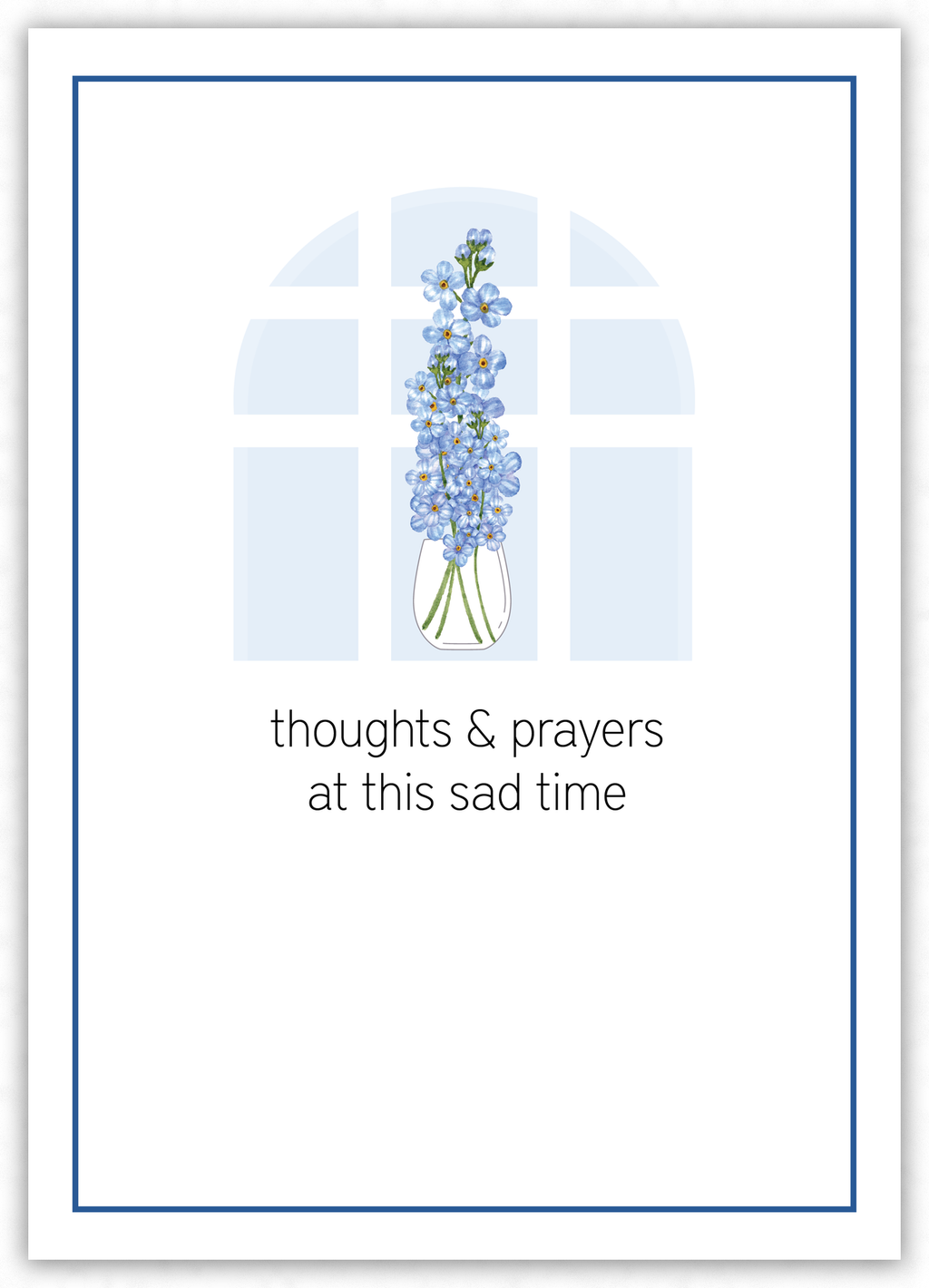 Thoughts & Prayers (window vase)