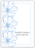 Thoughts & Prayers (large blue flowers)
