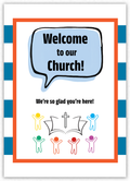 Welcome to our Church (blue)