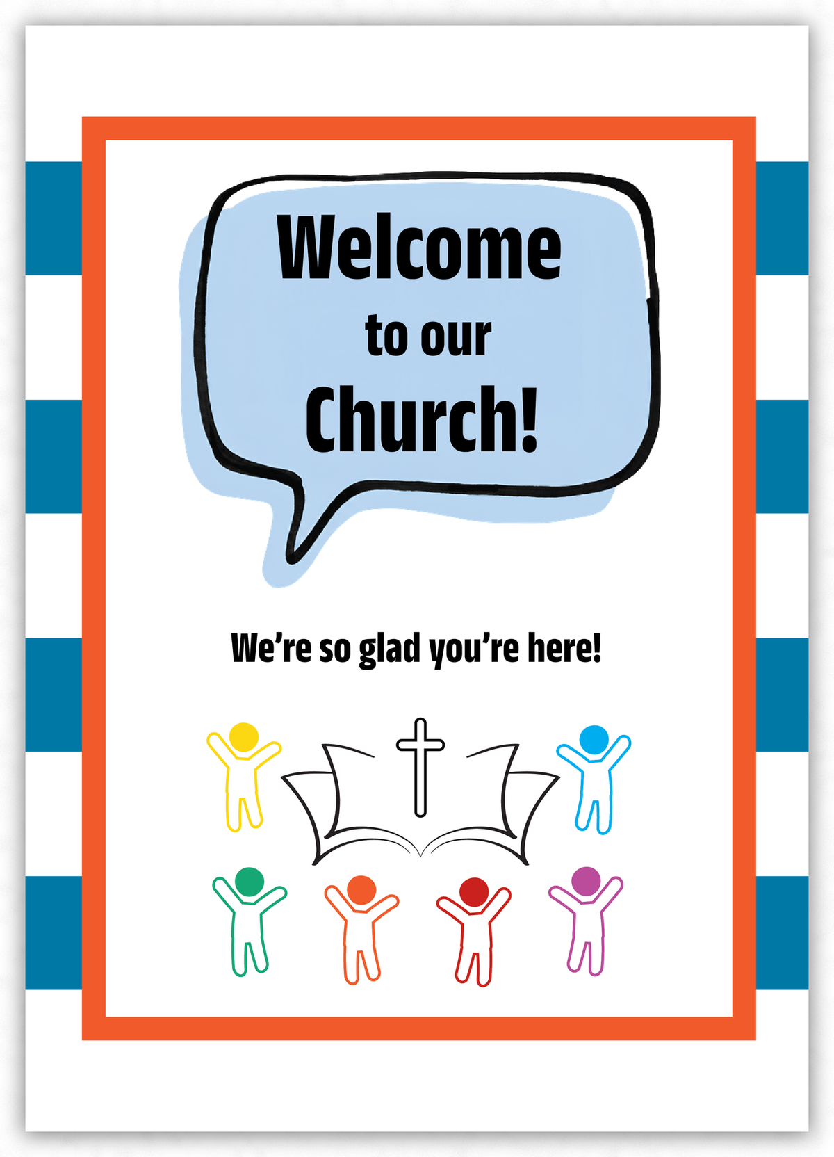 Welcome to our Church (blue)